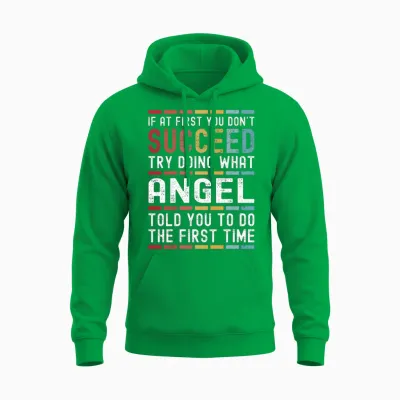 Angel Name Personalized Funny Birthday Christmas Unisex Hoodie - Irish Green