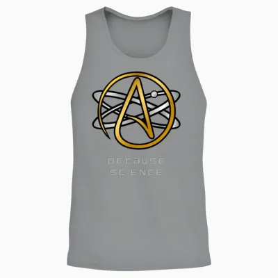 Freethinker Atheist Agnostic Science Symbol Design Unisex Tank Top - Sport Grey