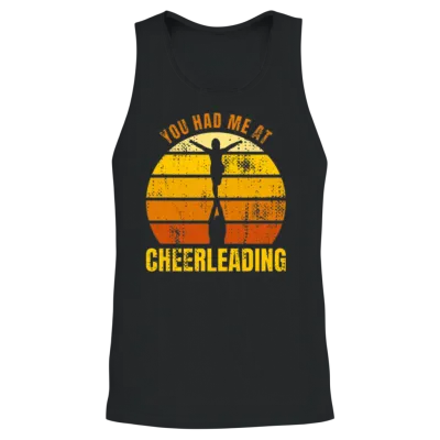 Funny Cheerleader Saying Unisex Tank Top - Black