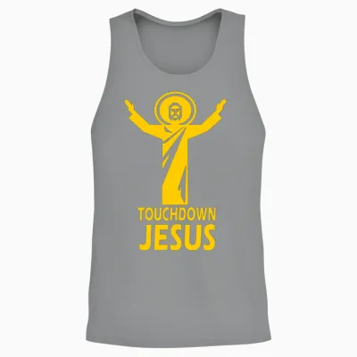 Touchdown Jesus Unisex Tank Top - Sport Grey