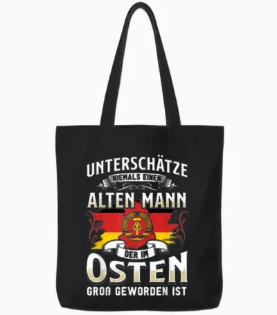 Ossi Gift Men Women East Germany Nva East Gdr Tote Bags - Black
