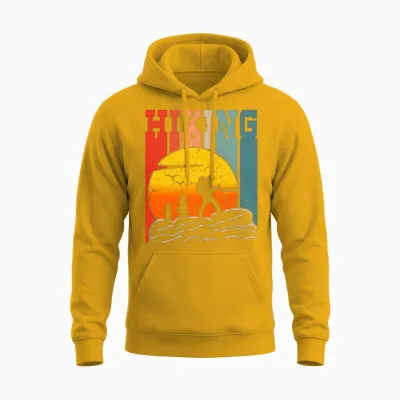 Hiking Unisex Hoodie - Gold