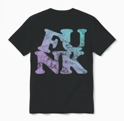 Funk Retro Unisex T-Shirt - Black