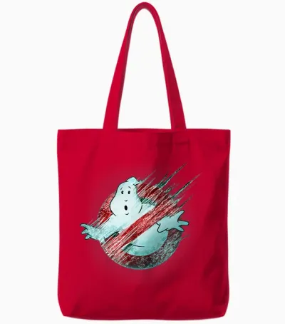 Ghostbusters: Frozen Empire Gefroren No Ghost Logo Tote Bags - Red