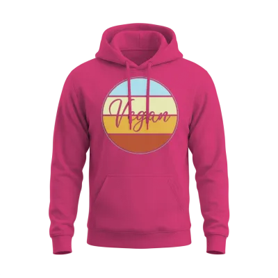 Vegan Retro Unisex Hoodie - Heliconia