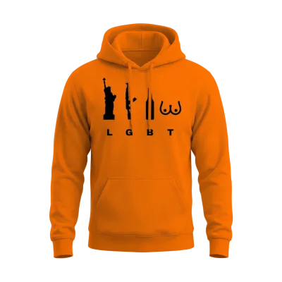 The True Meaning of the Word Lgbt Unisex Hoodie - Safety Orange