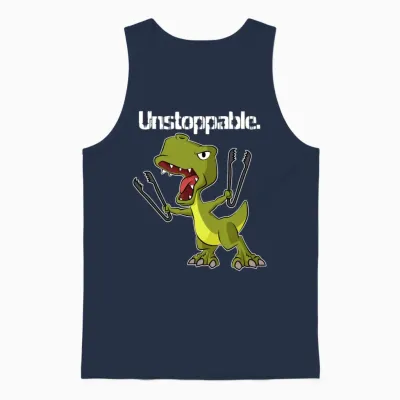 T-Rex Unstoppable Unisex Tank Top - Navy