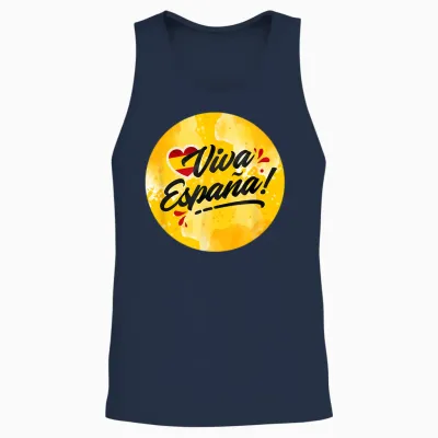 Spanien Flagge Spain Flag Damen Espana Deko Kinder Espana Unisex Tank Top - Navy