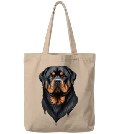 Rottweiler Dog Tote Bags - Natural