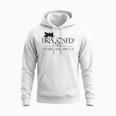 Dragonfly Inn Stars Hollow Ct Unisex Hoodie - White