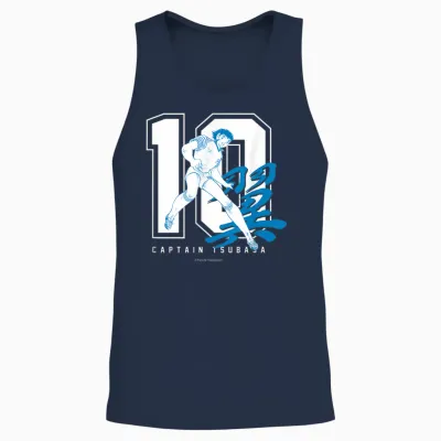 Captain Tsubasa Tsubasa Ozora(nummer 10) (c) Yoichi Takahashi Unisex Tank Top - Navy