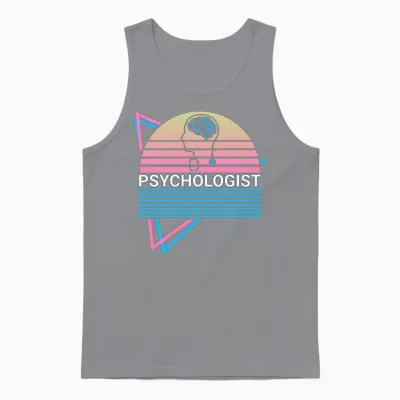 Psychologist Psychology Retro Unisex Tank Top - Sport Grey