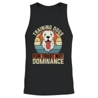 Dog Trainer Training Dogs for Trust Dog Agility Unisex Tank Top - Black – 2
