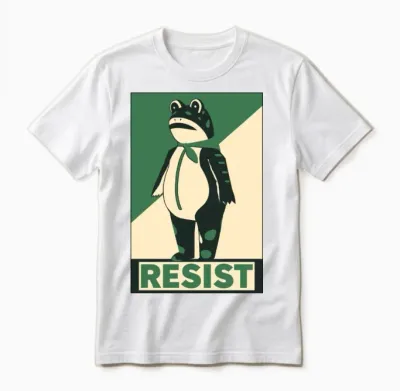 Resist Portland Frog Unisex T-Shirt - White