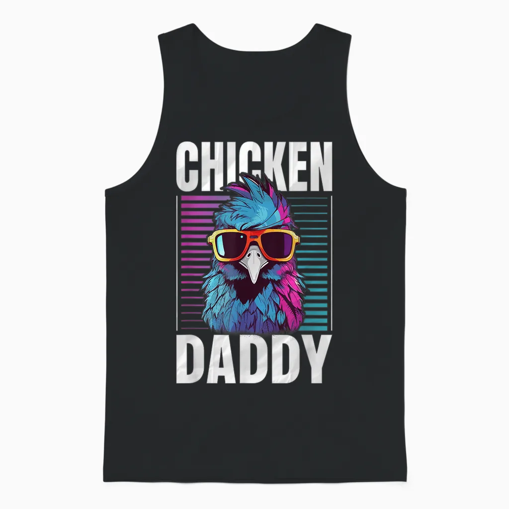 Chicken Daddy - Ein Lustiges Design Für Jeden Hahn Im Korb Unisex Tank Top in Black
