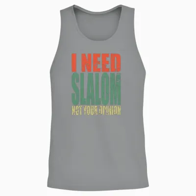 Slalom Saying Funny Unisex Tank Top - Sport Grey
