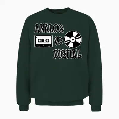 Analog vs Digital - Music Production Design Unisex Sweatshirt - Forest