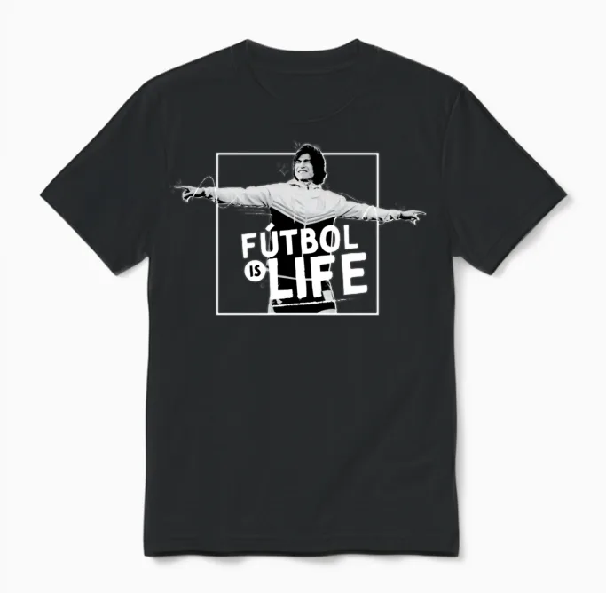 Ted Lasso Fútbol Is Life with Dani Rojas Unisex T-Shirt in Black