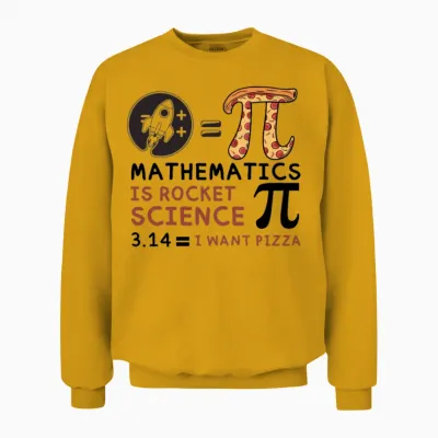 Funny Math Joke Unisex Sweatshirt - Gold