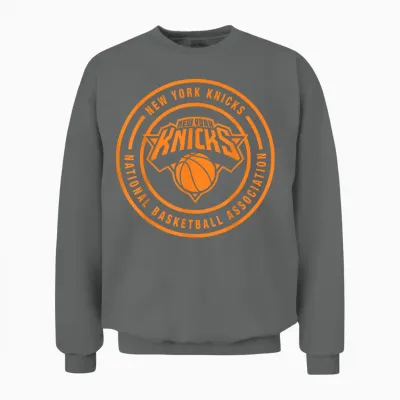 Nba - Kreislogo Der New York Knicks Unisex Sweatshirt - Graphite Heather
