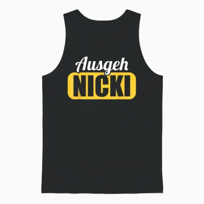 Ddr East Germany East Away Nicki Ossi T-Shirt, Black Unisex Tank Top - Black