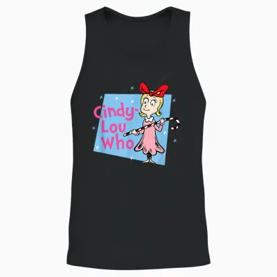 Dr. Seuss Cindy-Lou Who Unisex Tank Top - Black