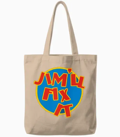 Jim'll Fix It Tote Bags - Natural