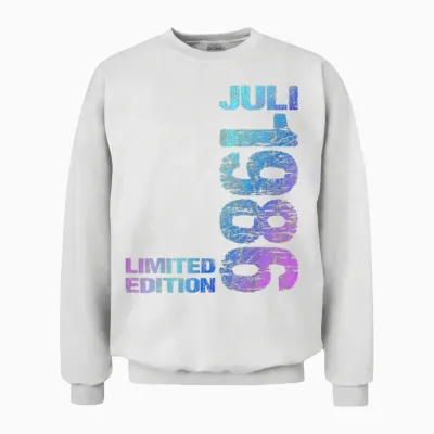 Limited Edition Juli 1986 Mann Frau 40. Geburtstag Unisex Sweatshirt - White