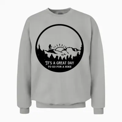 Great Day for a Hike Unisex Sweatshirt - Ash