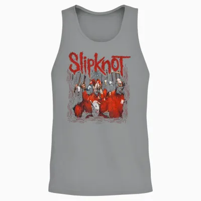 Slipknot Metal Band Photo Frame Music Fan T-Shirt, Black, S Unisex Tank Top - Sport Grey