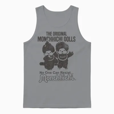 Monchhichi the Original Dolls No One Can Resist Old Photo Unisex Tank Top - Sport Grey