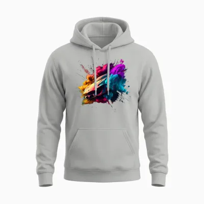Bunter Sportwagen - Rennauto Unisex Hoodie - Ash