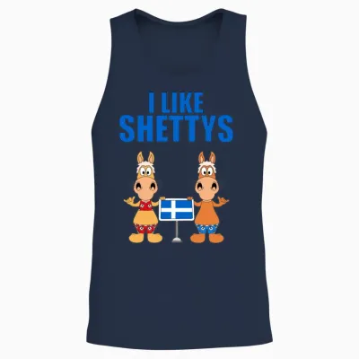 I Like Shettys Horses Pferde Reiten Pferd Horse Unisex Tank Top - Navy