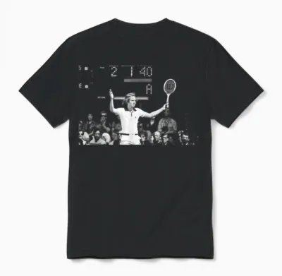 Wimbledon Tennis 1977 John Mcenroe Complains to T-Shirt, Black, S Unisex T-Shirt - Black