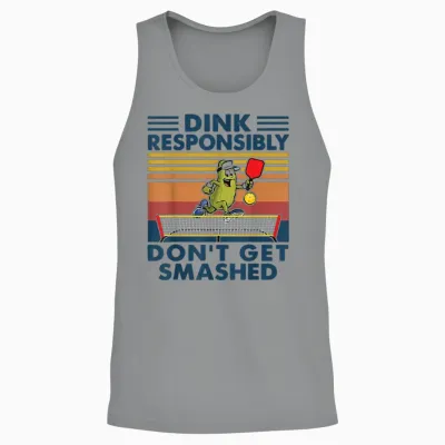 Funny Pickleball Unisex Tank Top - Sport Grey
