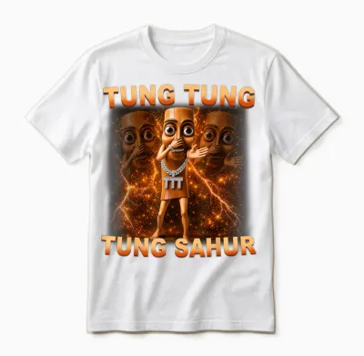 Tung Tung Tung Sahur Is Calling Scuba Dance Meme For Unisex T-Shirt - White
