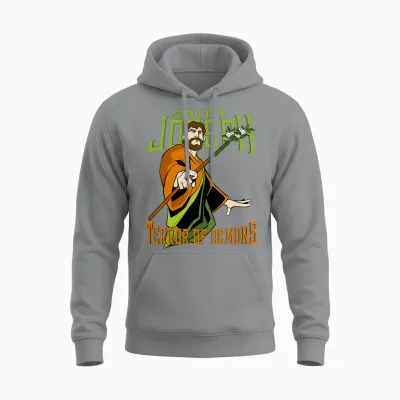 St Joseph Terreur Des Démons Consecration 2021 Saint Catholique T-Shirt Haut De Gamme Unisex Hoodie - Sport Grey