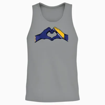 Bosnien Und Herzegowina Flagge Bosnische Wurzeln Unisex Tank Top - Sport Grey