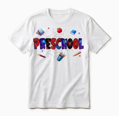Hello Preschool Squad Spider Back to School Preschool Unisex T-Shirt - White