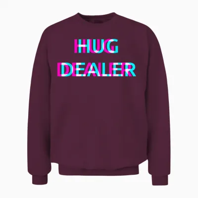 Hug Dealer Techno Edm Music Festival Raver Dance Rave Unisex Sweatshirt - Maroon