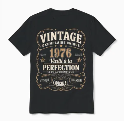 49 Years Man 1976 Birthday T Shirt 49 Years Man 1976 T-Shirt, Black, S Unisex T-Shirt - Black