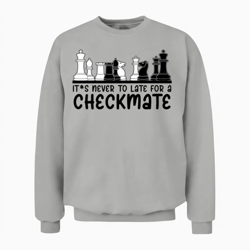 Chess Pieces Chess Set Chess Player Unisex Sweatshirt in Ash