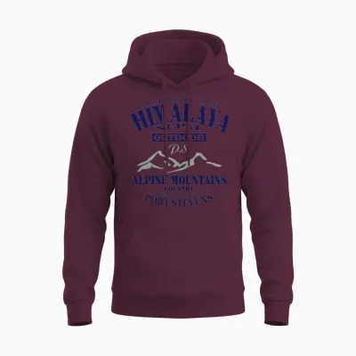Himalaya - Nepal Unisex Hoodie - Maroon