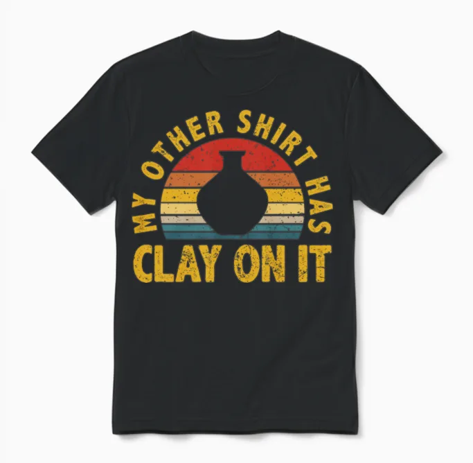 Funny Pottery Unisex T-Shirt in Black