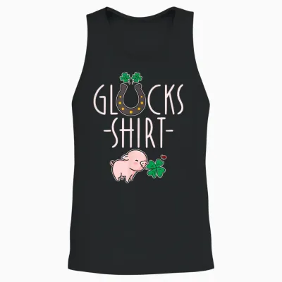 Glücksshirt - Glücksbringer Prüfung Abitur Abi Schule Glück Unisex Tank Top - Black