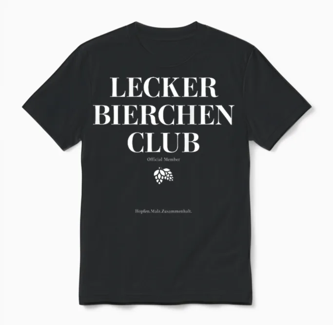 Tasty Beer Club X Official Member Mallorca Beer Back Unisex T-Shirt in Black