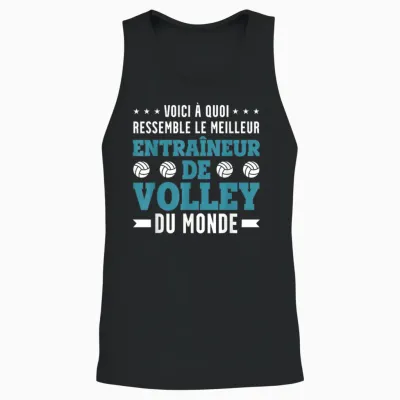 The Best Volleyball Coach Funny Volleyball Coach Unisex Tank Top - Black