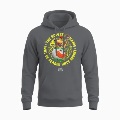 The Super Mario Galaxy Movie Bowser Jr. Feared Unisex Hoodie - Charcoal