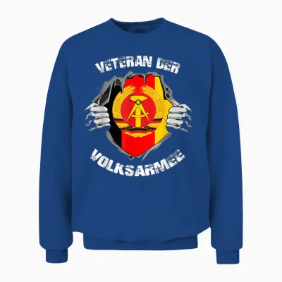 Nva Veteran Der Ddr Stolz Der Republik Nationale Volksarmee Unisex Sweatshirt - Royal