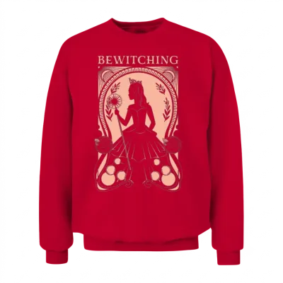 Wicked Glinda Design Bewitching Unisex Sweatshirt - Red